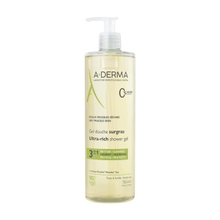 Gel douche surgras A-Derma - Peaux fragiles sèches - 750ml