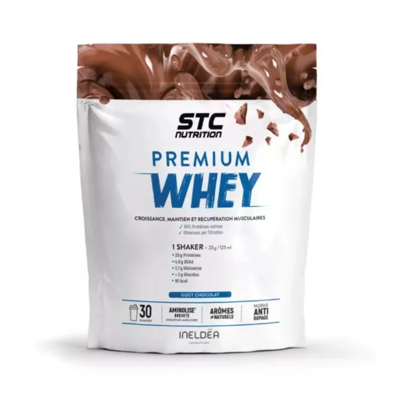 Premium Whey saveur chocolat STC Nutrition Ineldea - 750g