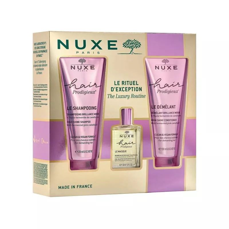 Coffret Le Rituel d'Exception Hair Prodigieux Nuxe - 3 soins