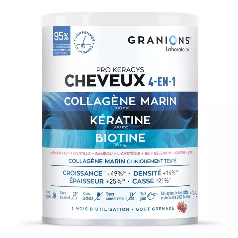 Pro Keracys cheveux 4en1 Granions - Beauté et croissance - 200g