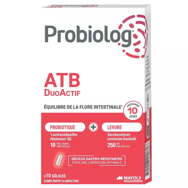 Probiolog ATB DuoActif Mayoli Spindler - Flore intestinale - 10 gélules