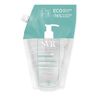 Eau nettoyante démaquillante Physiopure Eau Micellaire SVR - Éco-recharge 400ml