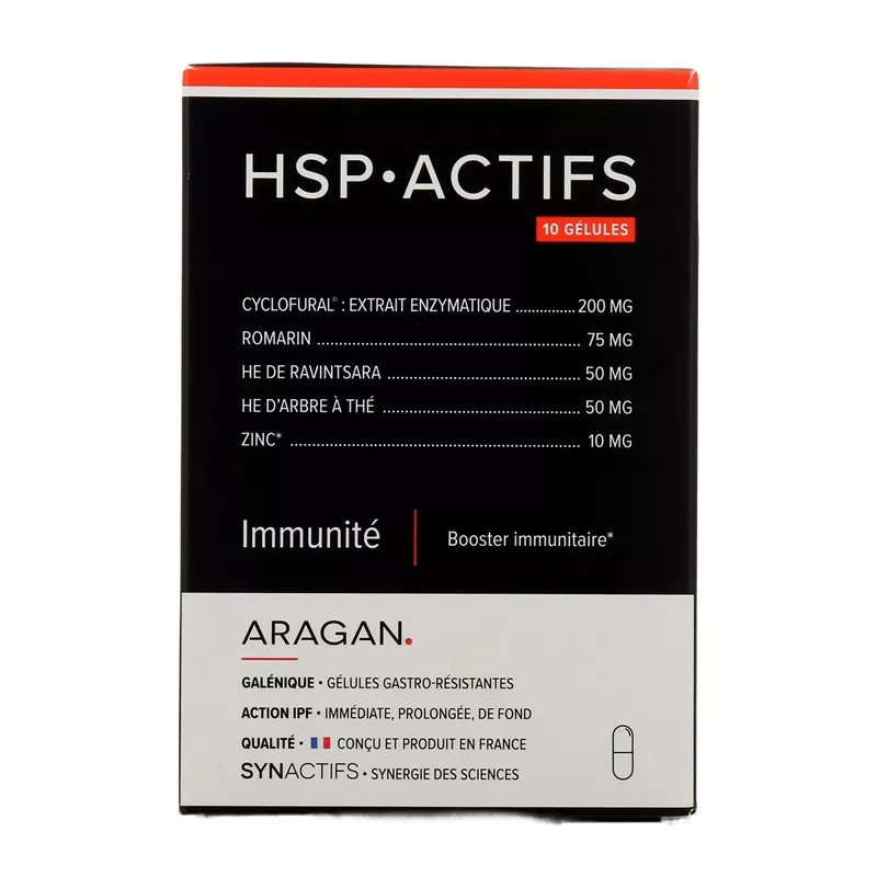 HSP Actifs Immunité SYNActifs Aragan - Forme et vitalité - 10 gélules
