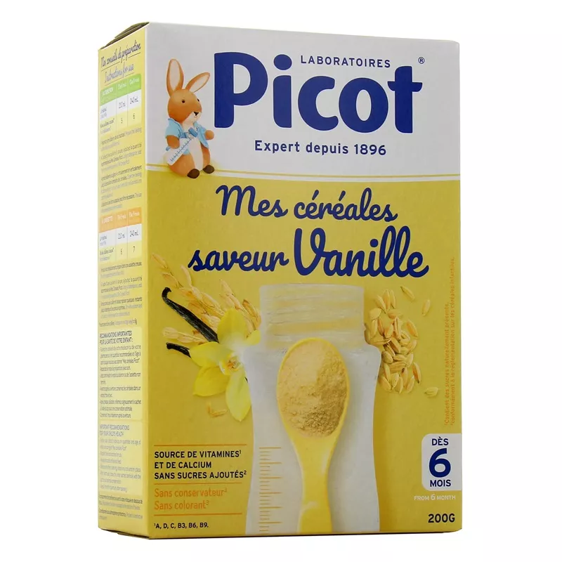 Mes céréales saveur vanille dès 6 mois Picot - Éveil alimentaire - 200g