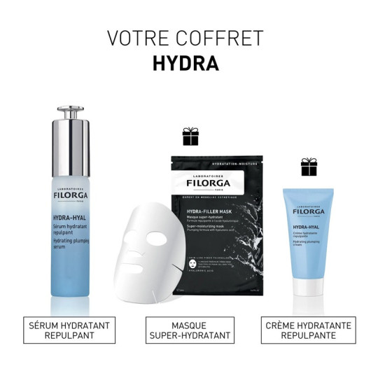 Coffret hydratant repulpant Hydra-Hyal Filorga - 3 soins