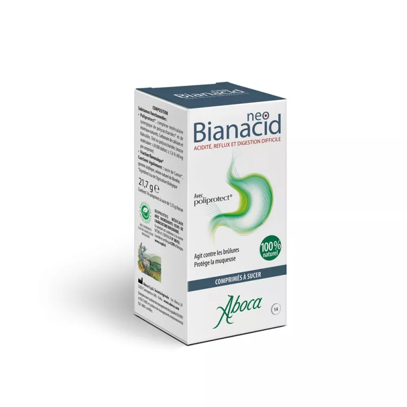 NeoBianacid acidité et reflux Aboca - Gastro-œsophagienne - 14 comprimés