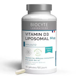 Vitamine D3 Liposomal Biocyte Longevity - Système immunitaire - 30 gélules