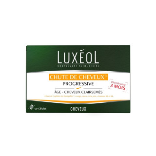 Chute de cheveux progressive Luxéol - Cheveux en bonne santé - 90 gélules