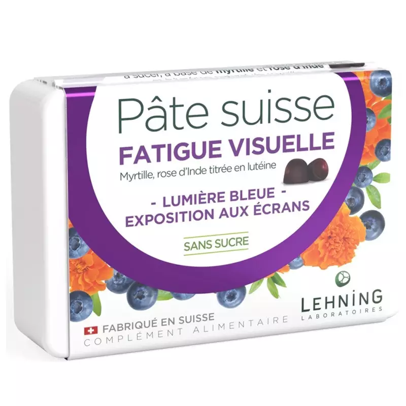 Pâte Suisse Fatigue visuelle Lehning - 40 gommes