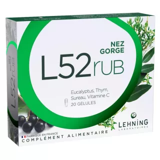 L52Rub nez et gorge Lehning - 20 gélules
