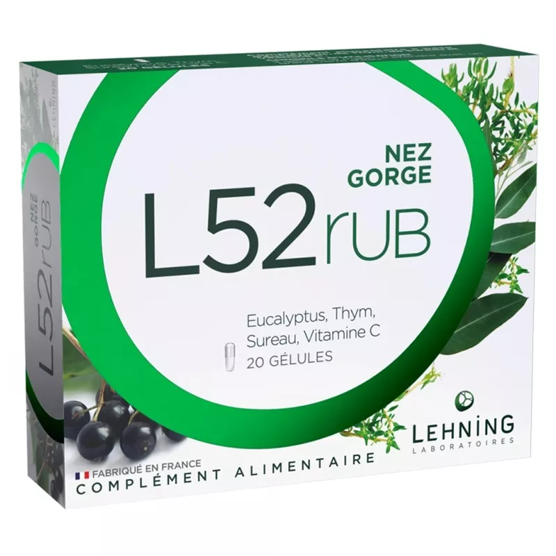 L52Rub nez et gorge Lehning - 20 gélules