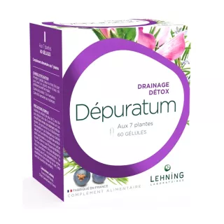 Dépuratum drainage et détox Lehning - 60 gélules