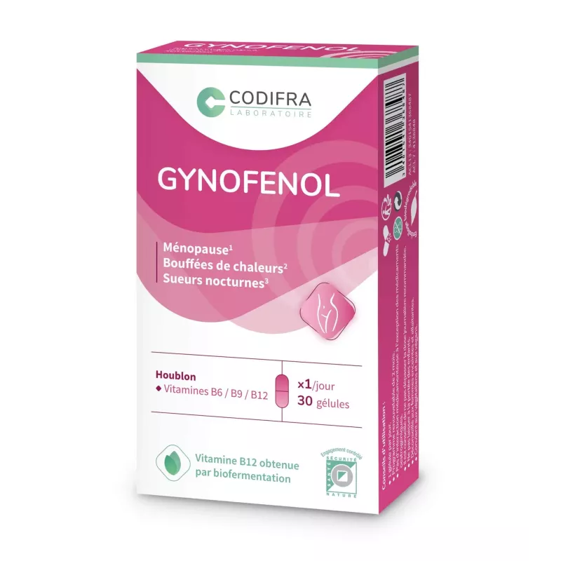 Codifra Gynofenol - Désagréments liés à la ménopause - 30 gélules