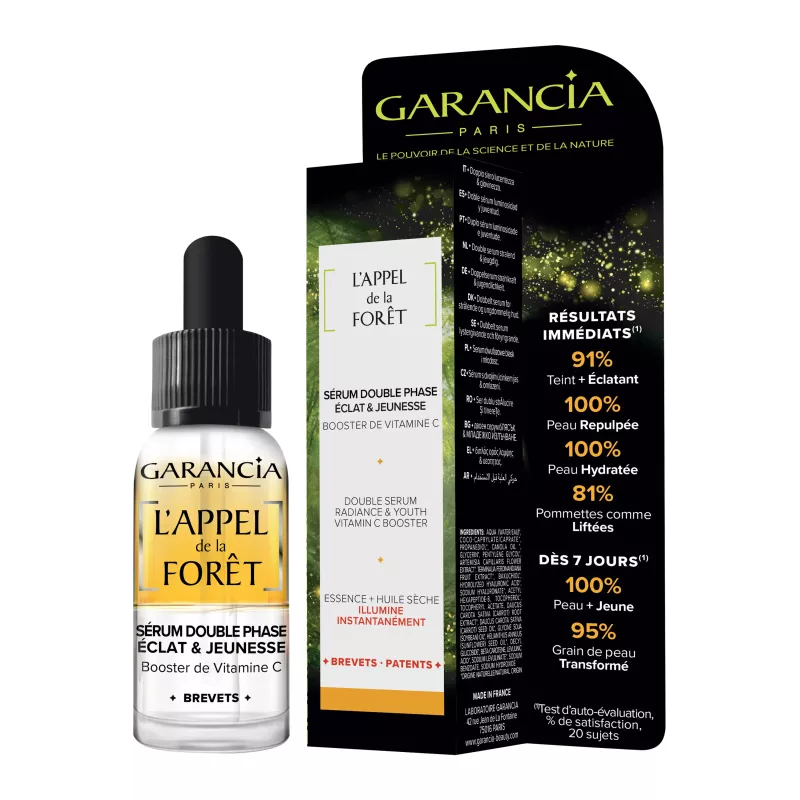 Double sérum éclat et jeunesse L'Appel de la Forêt de Garancia - 8ml