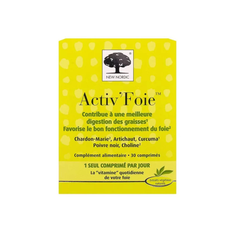 Activ'Foie New Nordic - Fonctionnement du foie - 30 comprimés