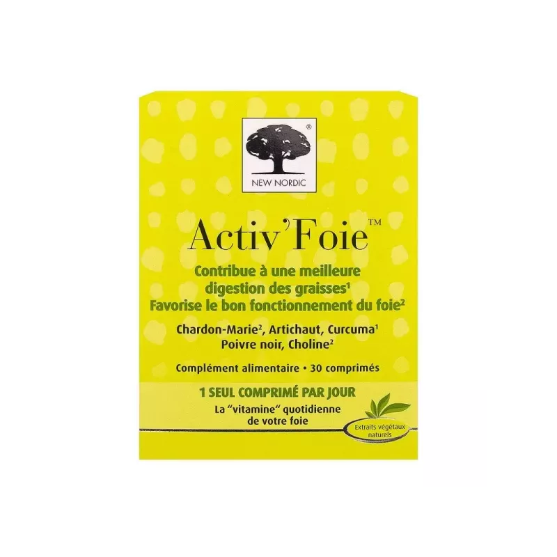 Activ'Foie New Nordic - Fonctionnement du foie - 30 comprimés