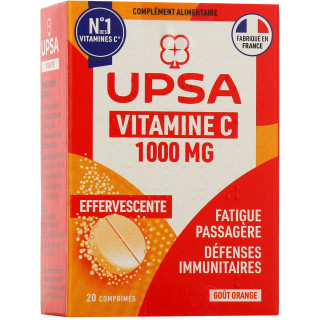 Vitamine C 1000mg UPSA - 20 comprimés effervescents