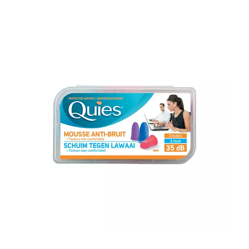 Quies protection auditive mousse disco 3 paires