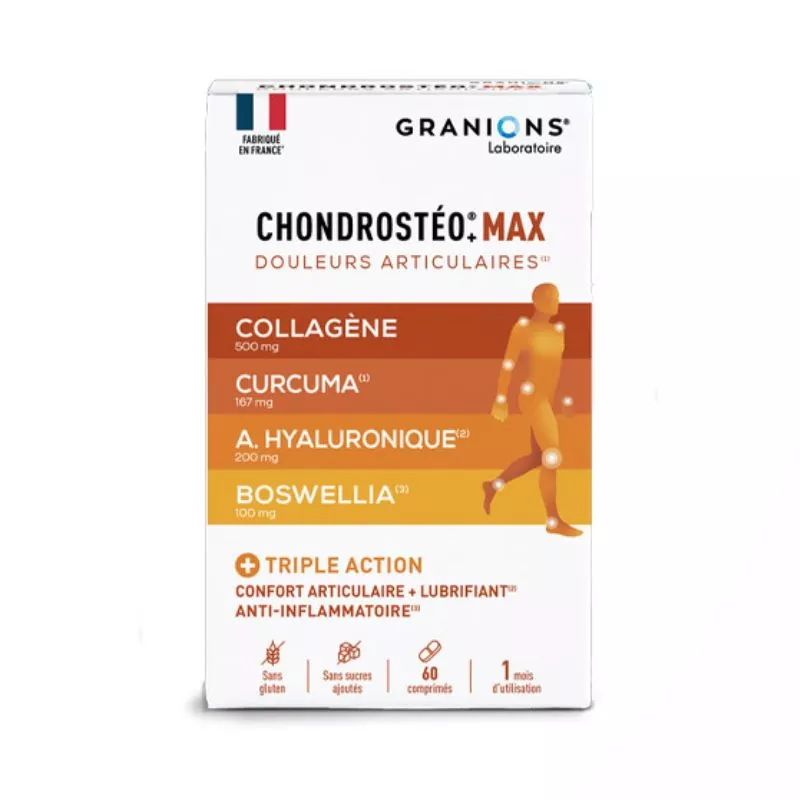 Chondrostéo+ Max douleurs articulaires Granions - 60 comprimés