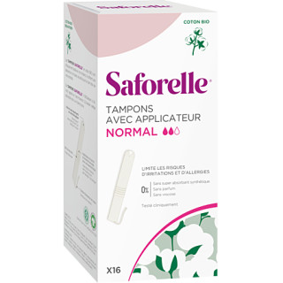 Saforelle Tampons avec applicateur normal x16