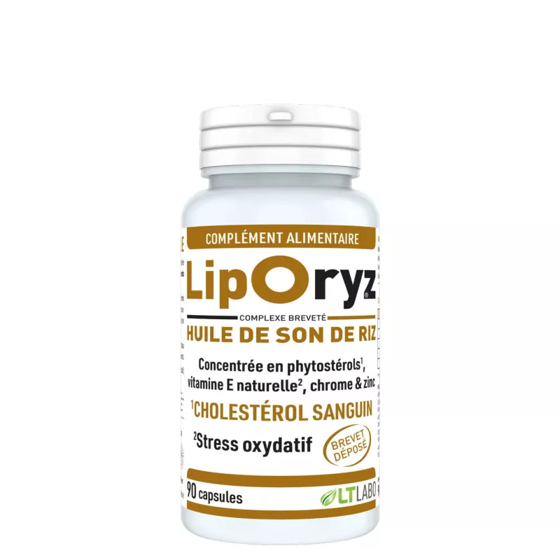Liporyz LT Labo - Cholestérol sanguin - 90 capsules