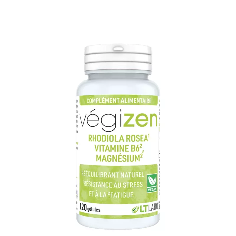 Végizen LT Labo - Résistance au stress et à la fatigue - 120 gélules