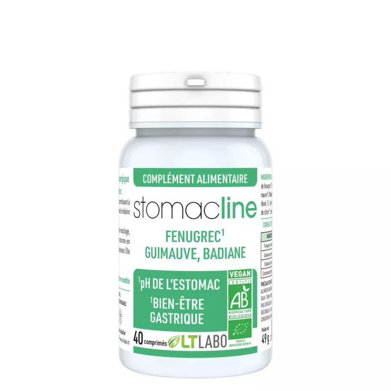 Stomacline LT Labo - Bien-être gastrique - 40 comprimés
