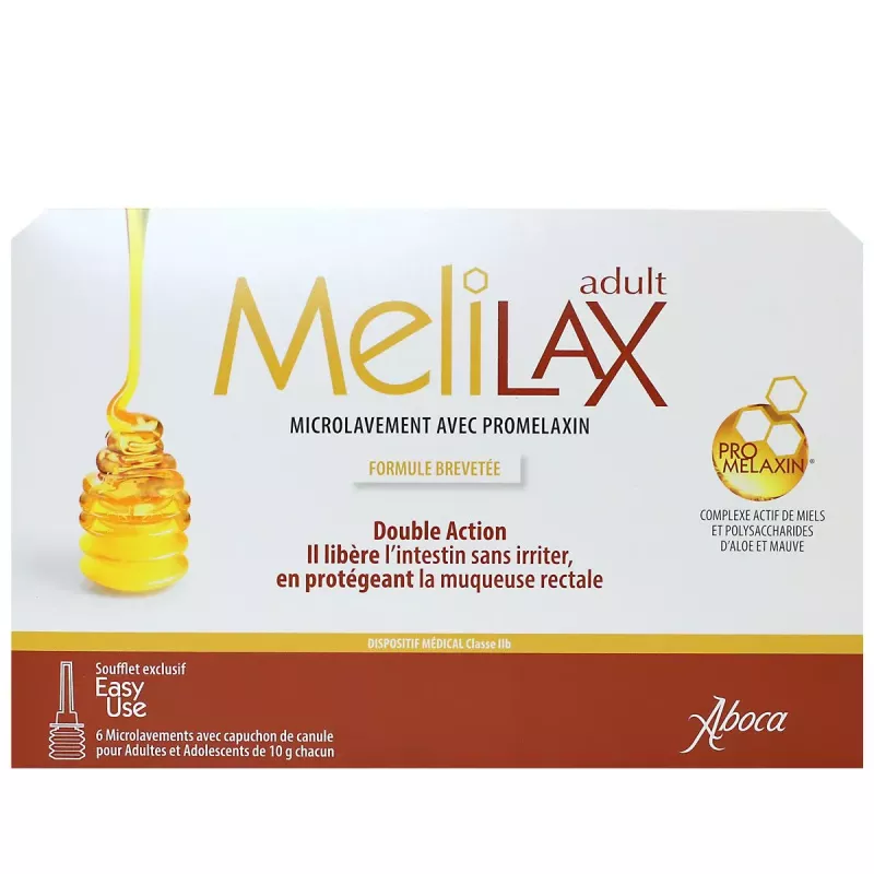 Aboca Melilax 6 Microlavements avec promelaxin