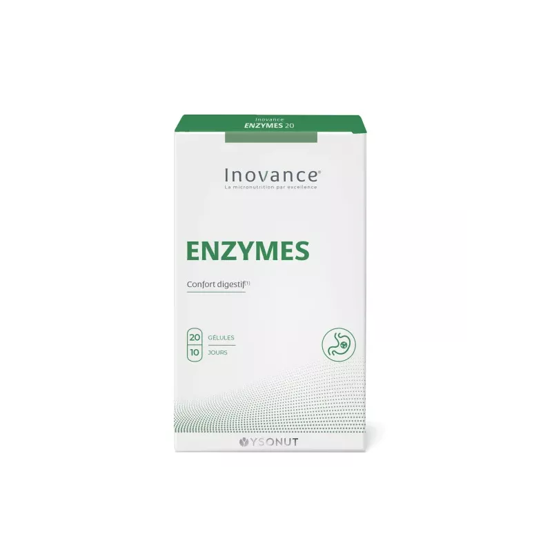 Enzymes confort digestif Inovance - Confort digestif - 20 gélules