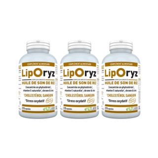 Liporyz LT Labo - Cholestérol sanguin - Lot de 3 x 270 capsules