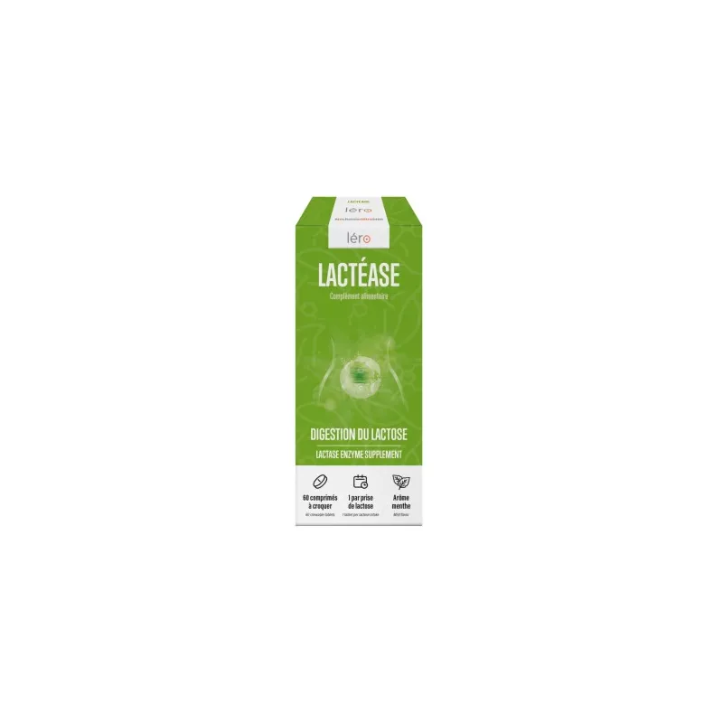 Lactéase Digestion du lactose Léro - Intolérance lactose - 60 comprimés
