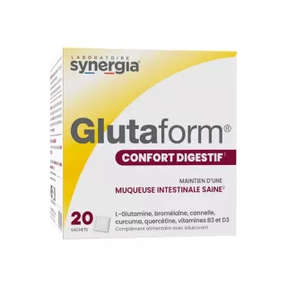Synergia Glutaform - Confort digestif et immunité - 20 sachets