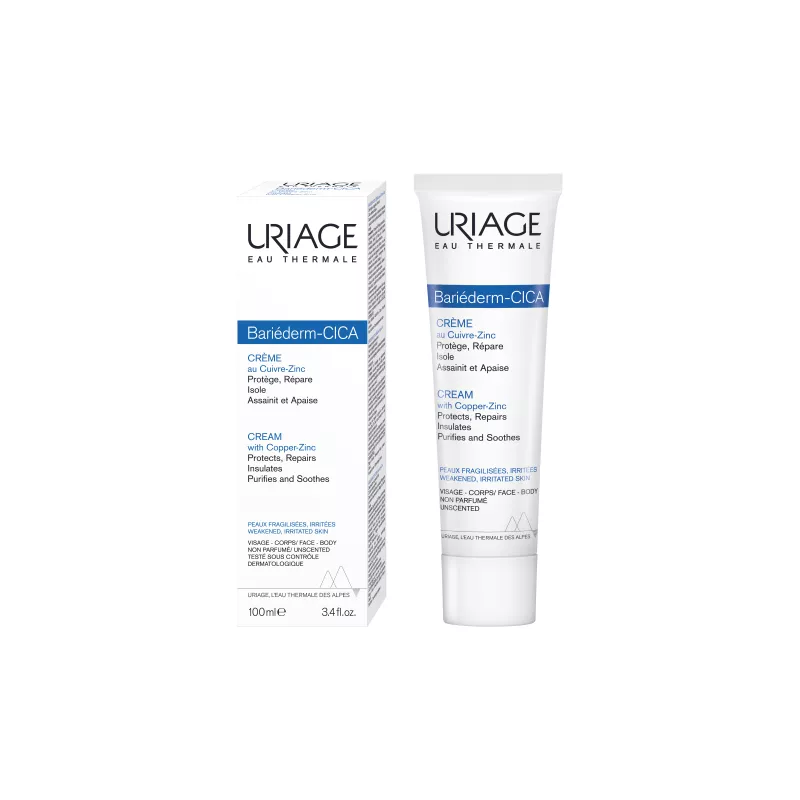 Uriage Bariéderm Cica-crème réparatrice - Peaux fragilisées - 100ml