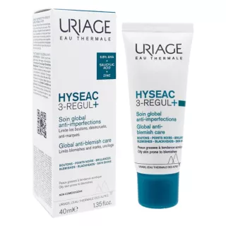 Soin global anti-imperfections Hyséac 3-Régul+ Uriage - Boutons & points noirs - 40ml
