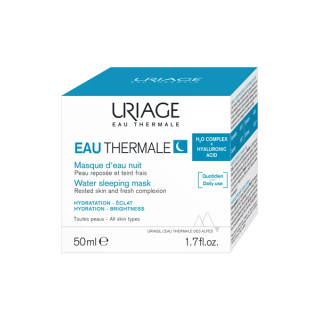 Uriage Eau Thermale Masque d'eau nuit - Soin visage repulpant - 50ml