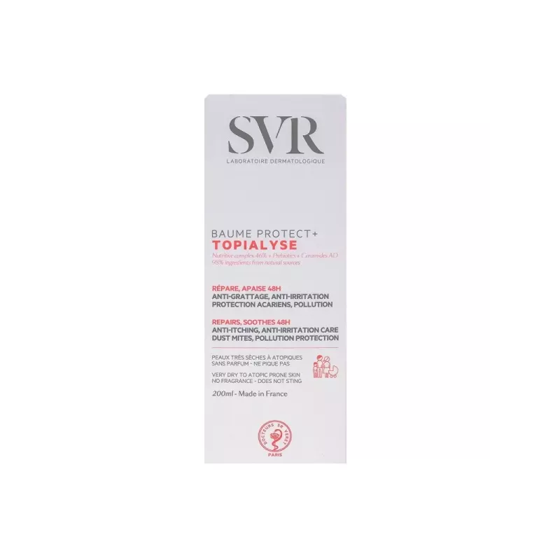 Baume protect+ Topialyse SVR - Peaux sèches à atopiques - 200ml