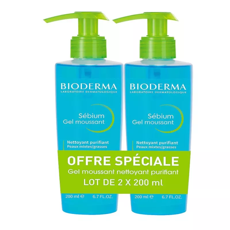 Sebium moussant 2X200ml