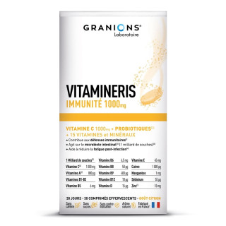 Vitamineris Immunité 1000mg Granions - Défenses immunitaires - 30 comprimés