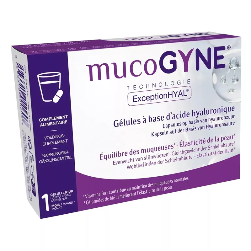 MucoGyne Acide Hyaluronique Iprad - Sécheresse vaginale - 28 gélules