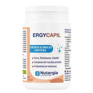 Ergycapil cheveux et ongles fortifiés Nutergia - 30 gélules