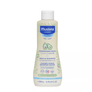 Shampoing doux à l'avocat Bio Mustela - Pour cheveux de bébé - 500ml