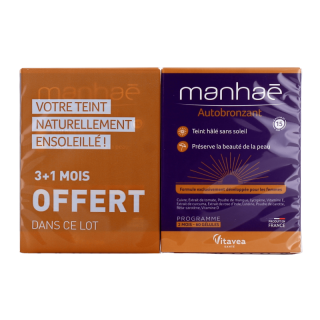 Manhaé Autobronzant Nutrisanté - Teint hâlé et lumineux - 2 x 60 gélules
