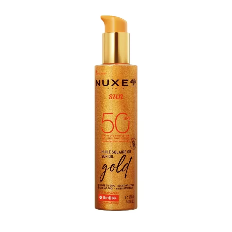 Huile solaire Or visage et corps SPF50 Nuxe Sun - 150ml