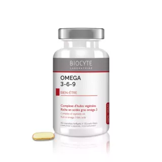 Biocyte Longevity 3-6-9 - Apport en Oméga - 60 capsules