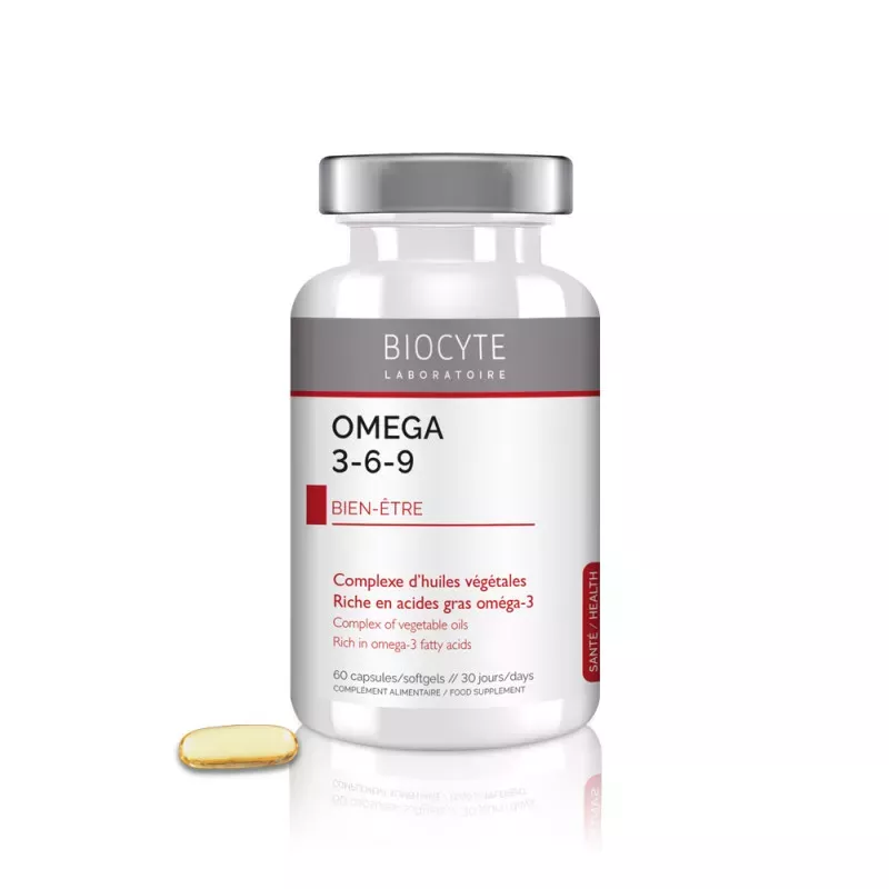 Biocyte Longevity 3-6-9 - Apport en Oméga - 60 capsules