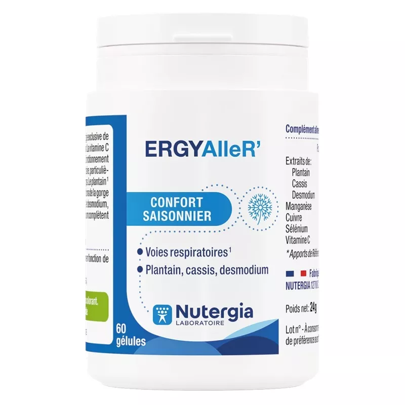 ErgyAlleR’ Confort saisonnier et voies respiratoires Nutergia - 60 gélules