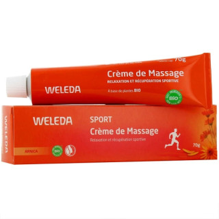 Crème de massage à l'Arnica Bio Weleda Sport - Récupération sportive - 70g