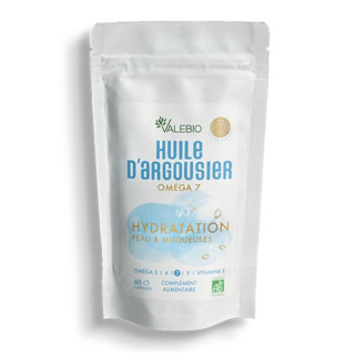 Huile d’argousier Bio Laboratoires Valebio - Oméga-3, 6, 7 et 9 - 60 capsules