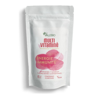 Multivitaminé Laboratoires Valebio - Énergie et immunité - 40 gélules