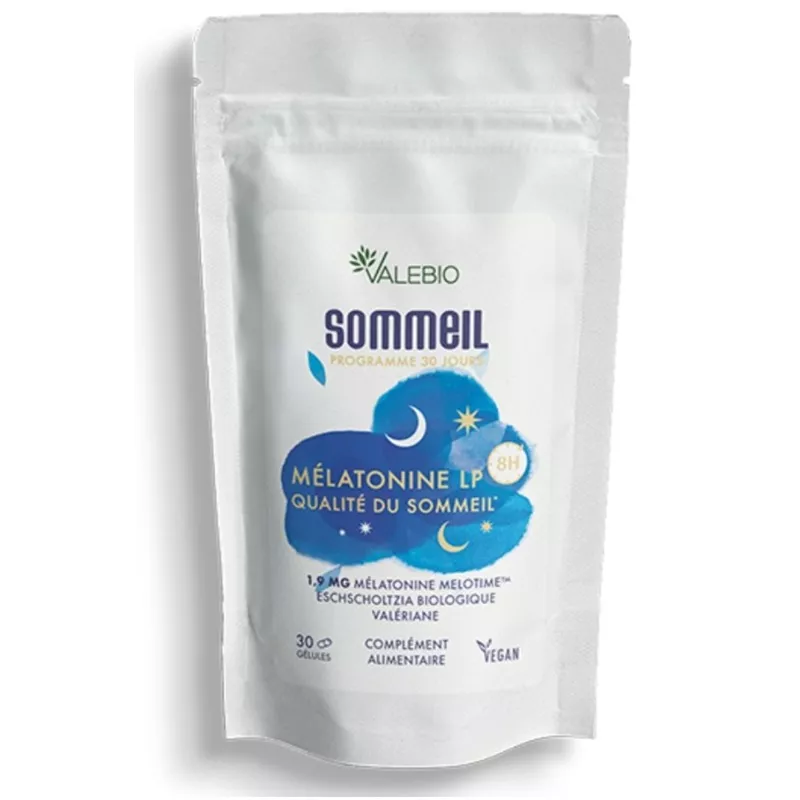 Mélatonine LP Laboratoires Valebio - Qualité du sommeil - 30 gélules